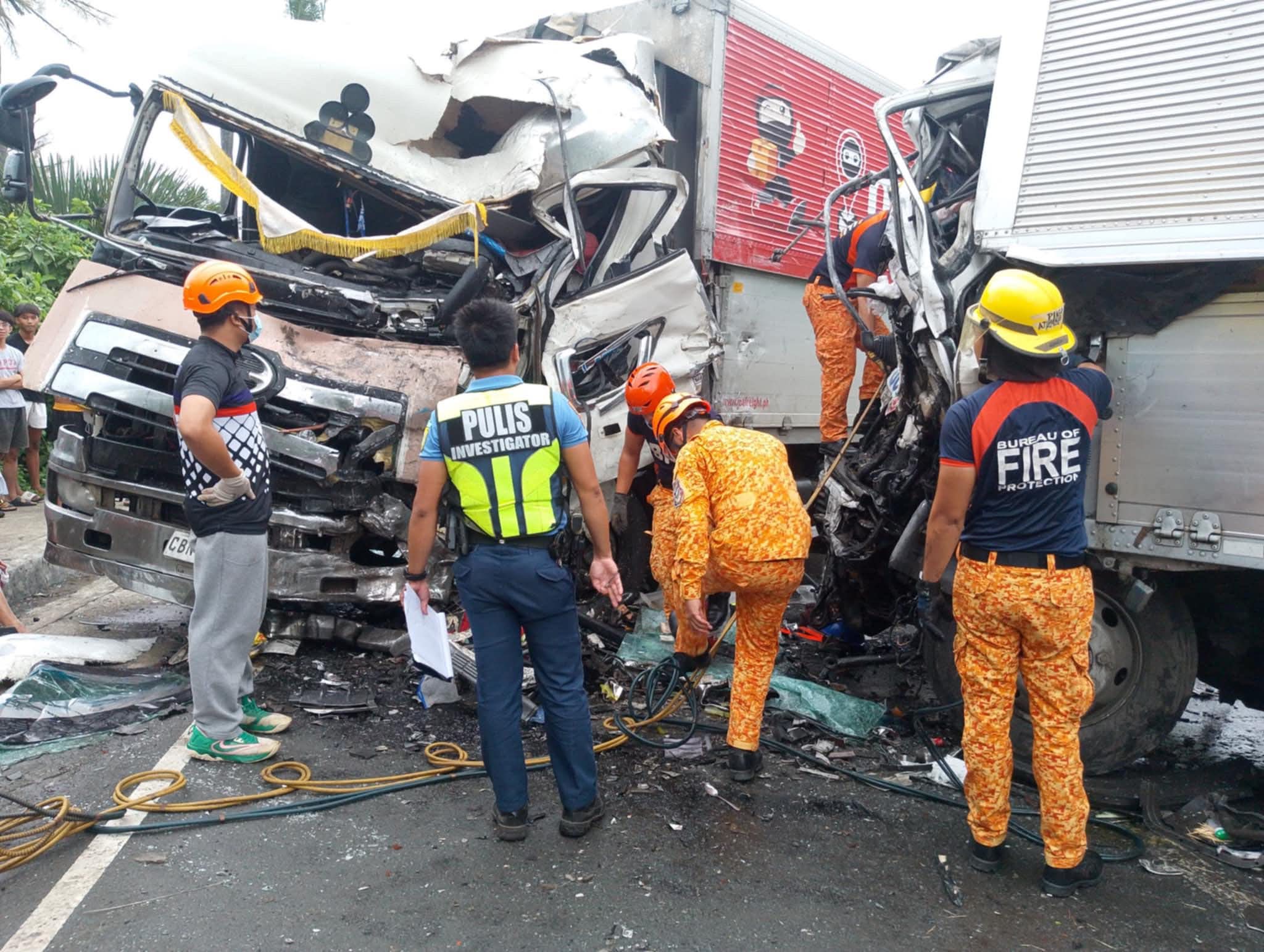 Salpukan ng truck sa Atimonan,Quezon ; 1 patay, 4 sugatan